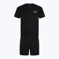 EA7 Emporio Armani Ventus7 Travel - Set T-shirt + pantaloncini neri