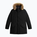Giacca da uomo Woolrich Polar High Collar Fur nera 5