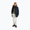 Giacca da uomo Woolrich Polar High Collar Fur melton blu 2