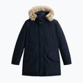 Giacca da uomo Woolrich Polar High Collar Fur melton blu 5