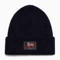 Berretto invernale da uomo Woolrich Legacy Patch Beanie melton blue