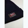 Berretto invernale da uomo Woolrich Legacy Patch Beanie melton blue 3