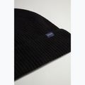 Berretto invernale da uomo Woolrich Knitted Ribbed Beanie black 3