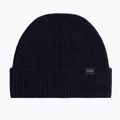 Berretto invernale da uomo Woolrich Knitted Ribbed Beanie melton blue
