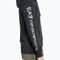Felpa uomo EA7 Emporio Armani Train Logo Series Hoodie Extended Logo Coft blu notte/bianco con logo 4