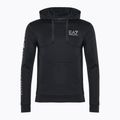 Felpa uomo EA7 Emporio Armani Train Logo Series Hoodie Extended Logo Coft blu notte/bianco con logo 5
