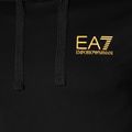 Uomo EA7 Emporio Armani Train Logo Series Hoodie Extended Logo Coft nero/oro felpa con logo 7