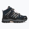 Scarponi da trekking per bambini CMP Rigel Mid Wp asfalto/rosa 2