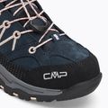 Scarponi da trekking per bambini CMP Rigel Mid Wp asfalto/rosa 7