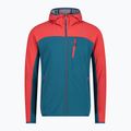 Felpa trekking CMP uomo blu/rosso 31L6327/M916