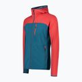 Felpa trekking CMP uomo blu/rosso 31L6327/M916 2