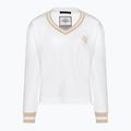 Aeronautica Militare Lady Felpa con scollo a V bianco ottico
