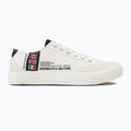 Aeronautica Militare Uomo Cotone con patch scarpe bianco sporco 2