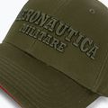 Cappello da baseball verde militare da uomo Aeronautica Militare Basic con aquila in metallo 3