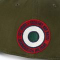 Cappello da baseball verde militare da uomo Aeronautica Militare Basic con aquila in metallo 4
