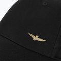 Cappello da baseball da uomo Aeronautica Militare Basic Con Aquila in metallo jet nero 3