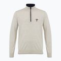 Maglione da uomo Aeronautica Militare 1/2 Zip stone melange