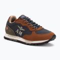 Scarpe da uomo Scarpe Aeronautica Militare 252SC0320UPL00313 navy blue/brown