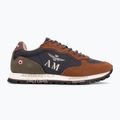 Scarpe da uomo Scarpe Aeronautica Militare 252SC0320UPL00313 navy blue/brown 2
