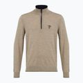 Maglione da uomo Aeronautica Militare 1/2 Zip sand melange