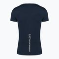 T-shirt donna EA7 Emporio Armani Train Shiny blu navy/logo oro chiaro 2