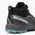 Stivali da trekking da donna SCARPA Rapid Mid GTX antracite/turchese 8