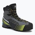 Scarponi alta montagna da uomo SCARPA Ribelle Lite HD grigio ferro / lime