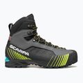 Scarponi alta montagna da uomo SCARPA Ribelle Lite HD grigio ferro / lime