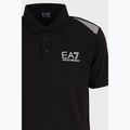Polo uomo EA7 Emporio Armani Train 7 Lines nero 3