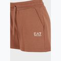 Pantaloncini donna EA7 Emporio Armani Train Shiny tan/logo pristine 3