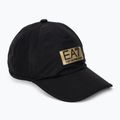 EA7 Emporio Armani Train Gold Label cappellino da baseball nero