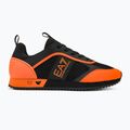 EA7 Emporio Armani Lacci bianchi e neri Scarpe tigrate nere/arancioni 2