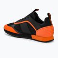 EA7 Emporio Armani Lacci bianchi e neri Scarpe tigrate nere/arancioni 3