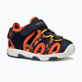Geox Multy, sandali per bambini blu/arancio