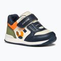 Geox Rishon, scarpe da bambino blu/arancio chiaro 8