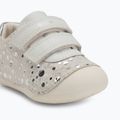 Geox Tutim bianco/argento scarpe da bambino 7