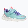 Scarpe Geox Loftus verde mare/lilla per bambini 8