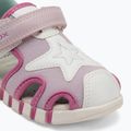 Sandali Geox Iupidoo bianco/fucsia per bambini 7