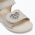 Geox Verred, sandali per bambini bianco/argento 7