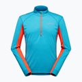 Felpa La Sportiva Swift Longsleeve uomo blu tropicale/pomodoro ciliegia
