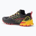 Scarpa da corsa La Sportiva Bushido III GTX nero/giallo per uomo 3