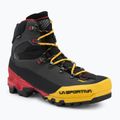 Scarponi da alpinismo uomo La Sportiva Aequilibrium LT GTX black/yellow