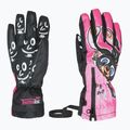 Guanti da sci per bambini Level Lucky hot pink