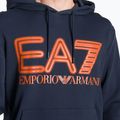 Uomo EA7 Emporio Armani Train Logo Series Felpa con cappuccio oversize con logo Coft blu navy 3