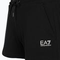 Pantaloncini da donna EA7 Emporio Armani Train Shiny nero/logo bianco 3