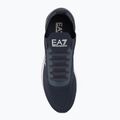 EA7 Emporio Armani blazer navy in maglia bianca e nera/scarpe bianche 5