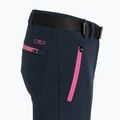 Pantaloni da trekking CMP per bambini Zip Off blu/fuxia 3