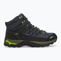 Stivali da trekking da uomo CMP Rigel Mid grigio/giallo fluo 2