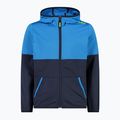 CMP Fix Hood felpa bambino b.blu/fiume/lime