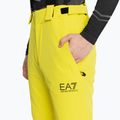 Pantaloni da sci da uomo EA7 Emporio Armani Ski Kitzbuhel Protectum giallo acceso 3